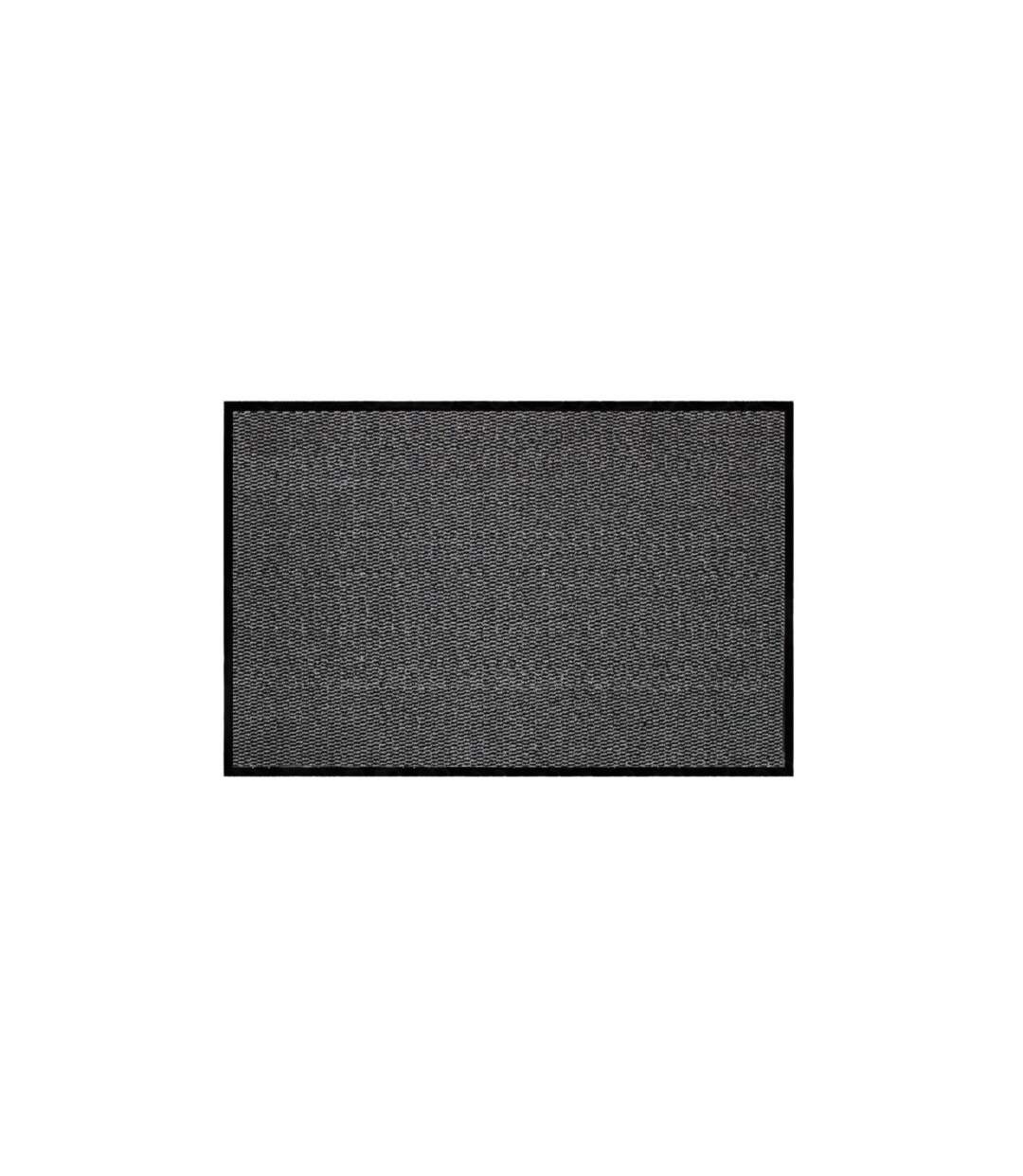Tapis d'Entrée Anti-Poussière Julius 80x120cm Noir & Gris-1
