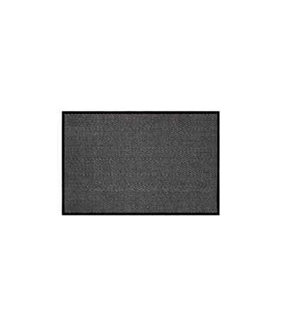 Tapis d'Entrée Anti-Poussière Julius 80x120cm Noir & Gris
