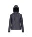 Regatta Womens/Ladies Venturer Hooded Soft Shell Jacket (Seal Grey/Black) - UTPC4255