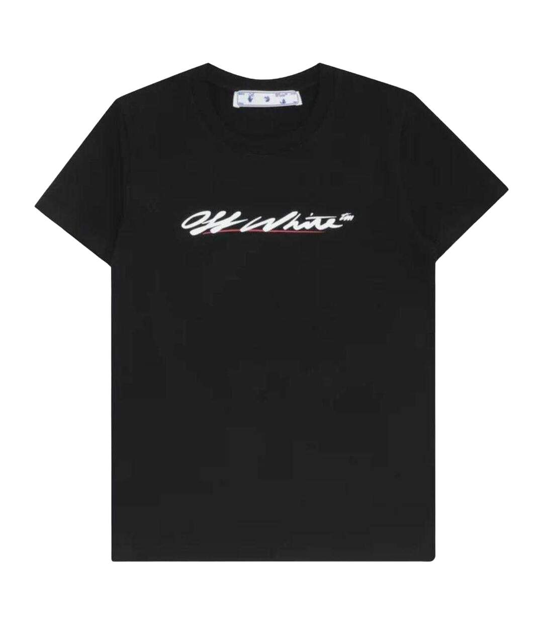 T-shirt Motif/style Texte Adulte Noir Off White-1