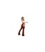 Pantalon Motif/style Découpé Femme Marron Missy Empire-1