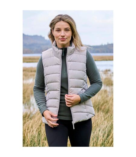 Womens/ladies opal padded gilet light beige Mountain Warehouse