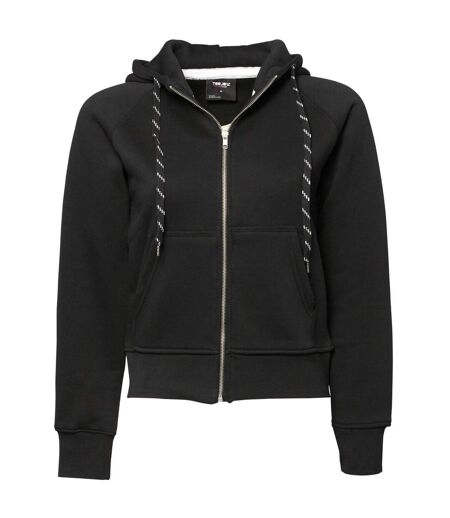 Tee Jays Womens/Ladies Full Zip Hooded Sweatshirt (Black) - UTBC3320