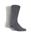 2 Paires Chaussettes Epaisse en Laine pour Bottes-1