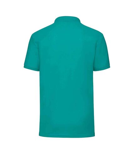 Mens 65/35 polo shirt emerald Fruit of the Loom