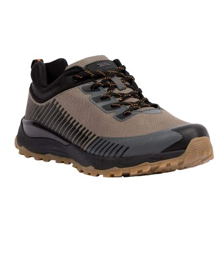 Mens ford leather trainers olive Trespass