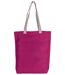 sac shopping en toile de jute - KI0229 - rose fuchsia