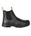 Unisex Adult Footwear Originals Leather Safety Boots Black Mascot-1