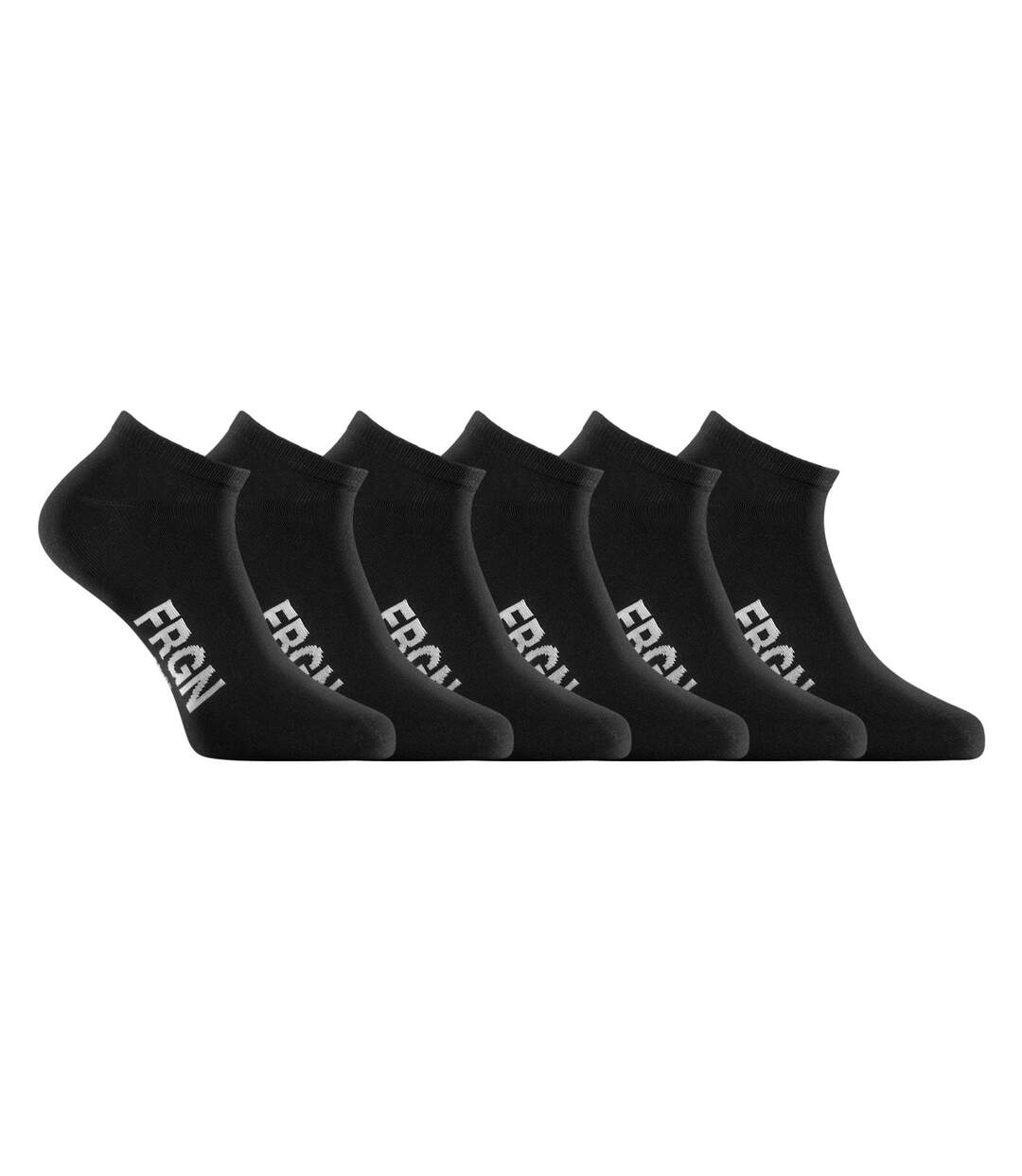 Lot de 6 paires de chaussettes tiges courtes homme Freegun noir Freegun-1