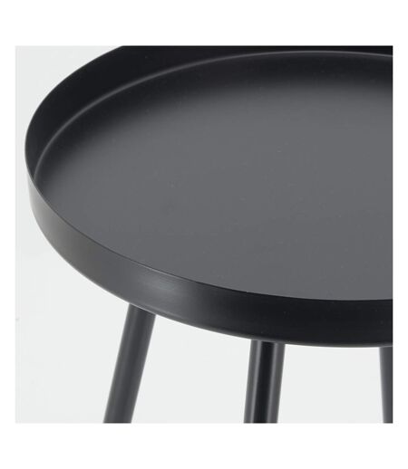 Table basse en métal Ø 30 H 50 Noir