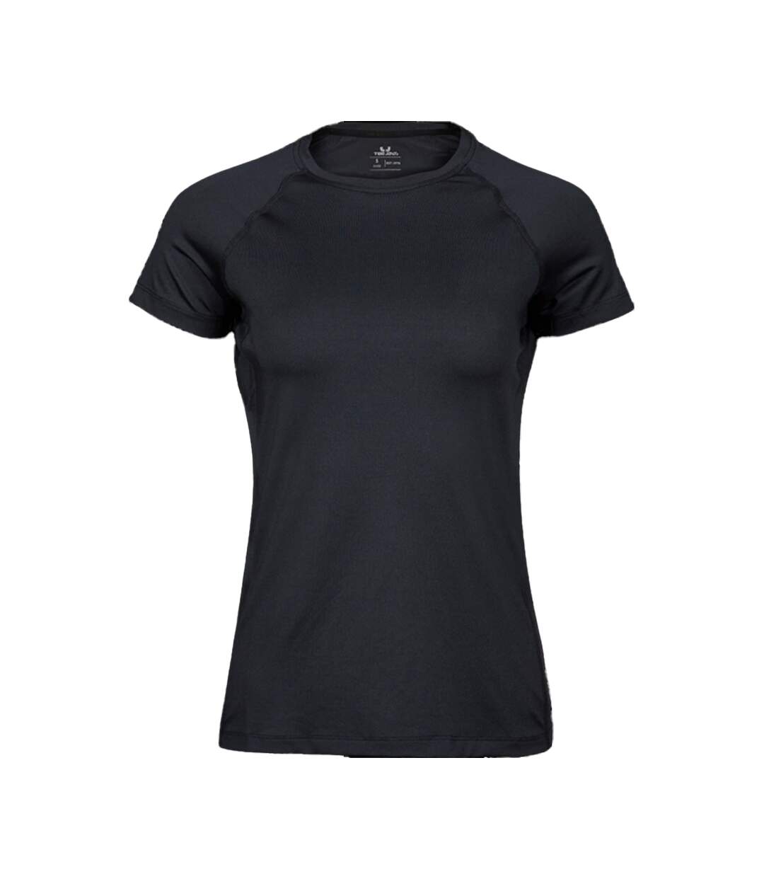 Womens/ladies Cooldry T-shirt Black Tee Jays-1