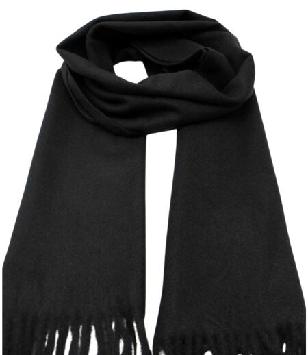 Echarpe Chic en Polyester - Laine - Viscose Doux Noir pour Homme - Accessoire Tendance Automne-Hiver