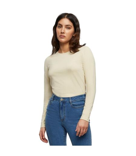 T-shirt Court À Manches Longues Pour Femme/femme Sable Build Your Brand