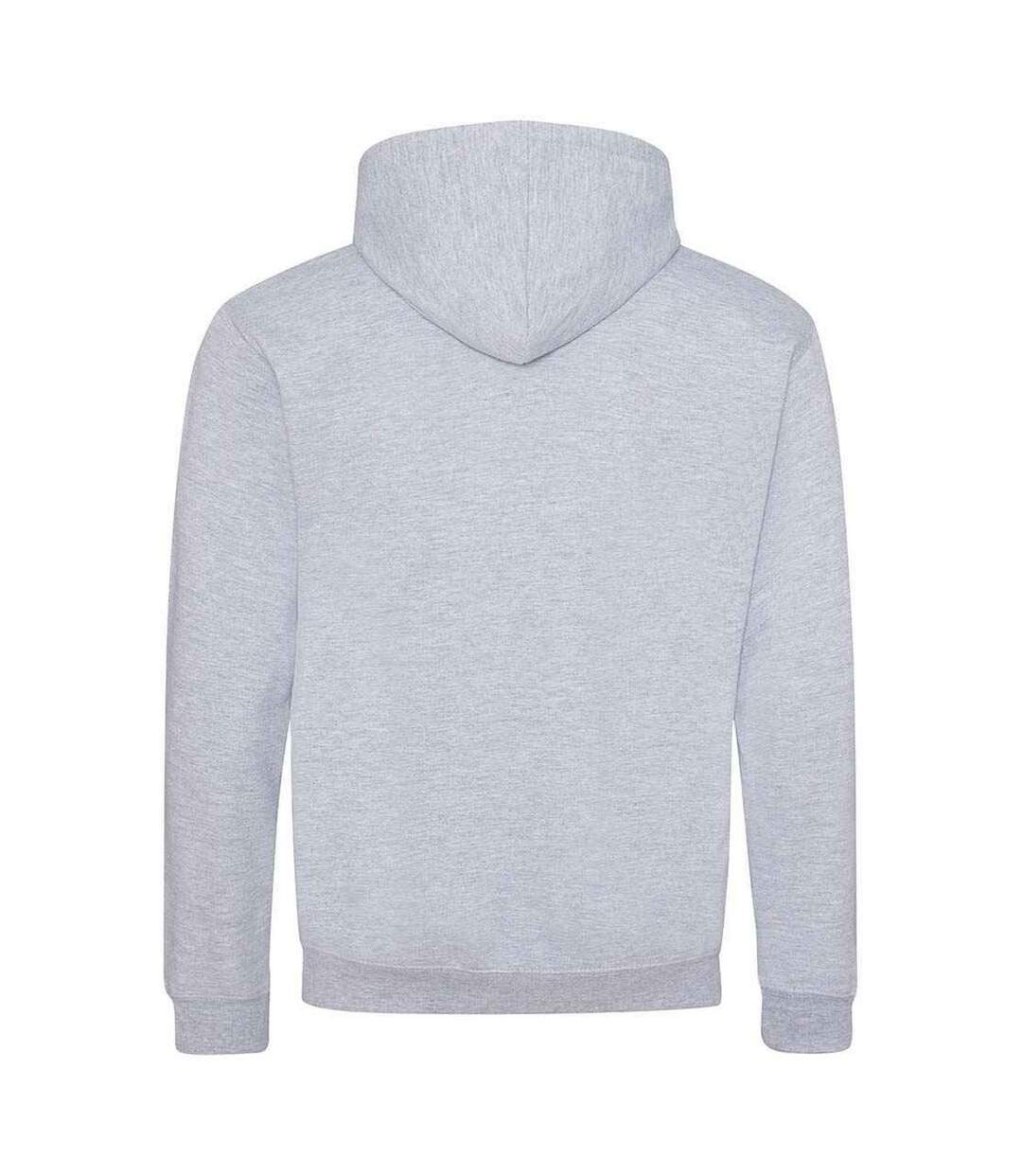 Sweat À Capuche Varsity Adulte Gris Chiné Bleu Marine Français Awdis-2