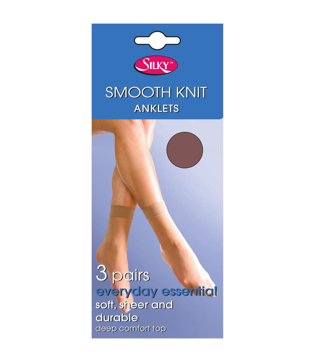 Smooth chaussettes 15 deniers lot de 3 paires femme soie Silky-1