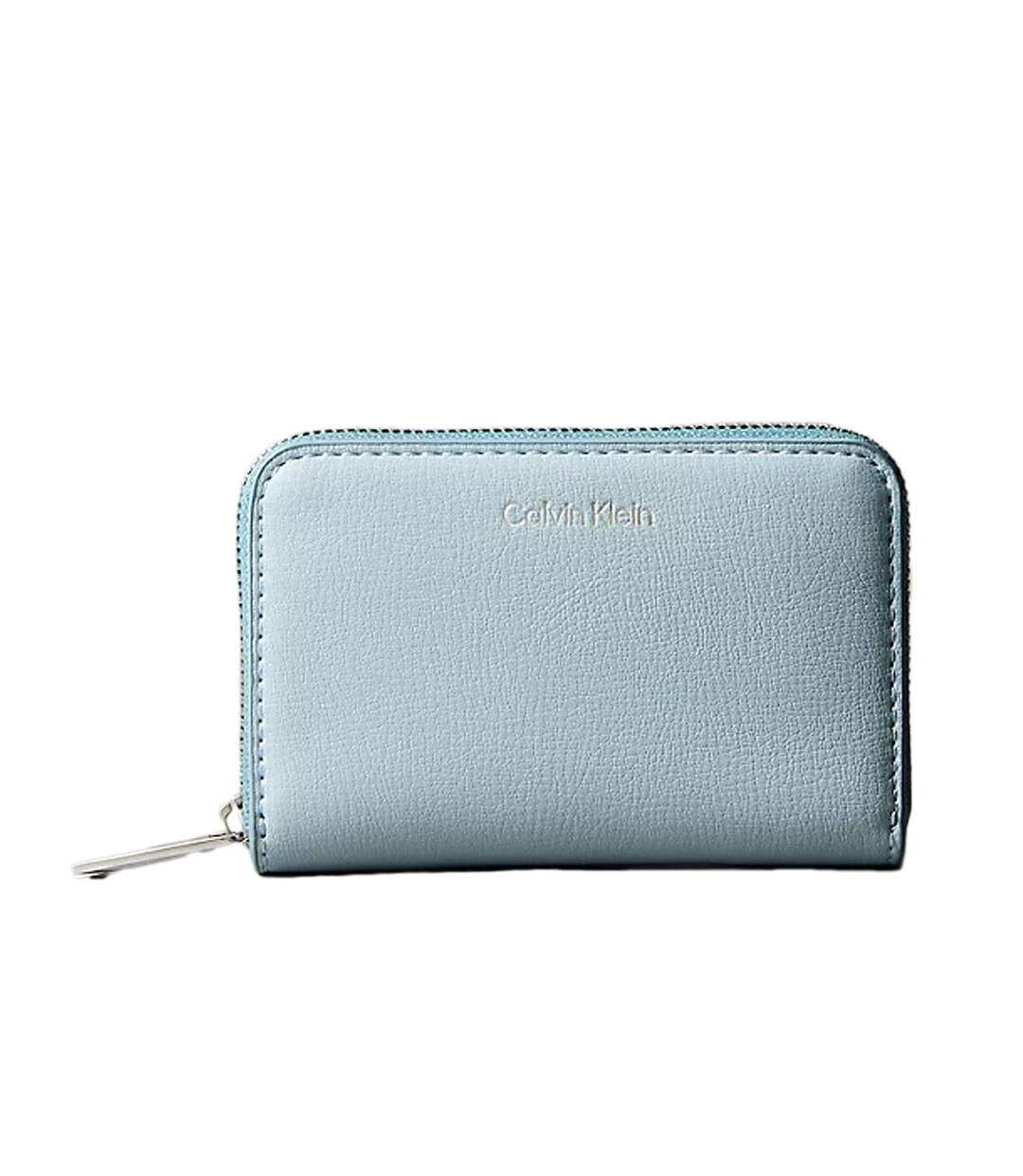 Portefeuille bleu femme calvin klein jeans foil-1