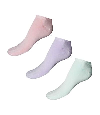 Simply Essentials Womens/Ladies Bamboo Trainer Socks (Pack Of 3) () - UTUT1749