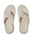 Womens/ladies Mode Knotted Leather Sandals Beige FitFlop-3