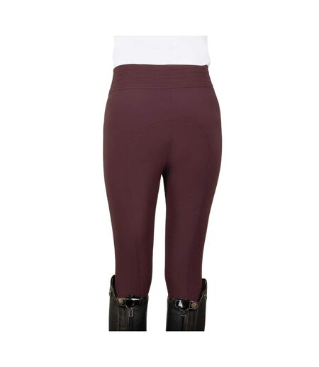 Womens/ladies Fenham Diamante Breeches Bordeaux Coldstream