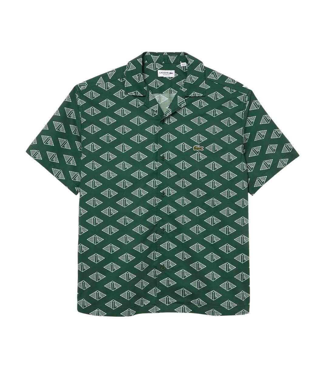 Chemise manches courtes homme vert Lacoste-1