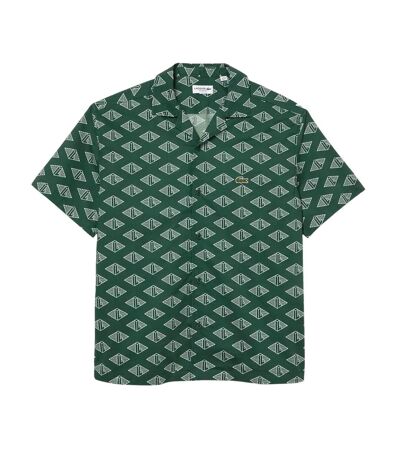 Chemise manches courtes homme vert Lacoste
