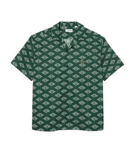 Chemise manches courtes homme vert Lacoste