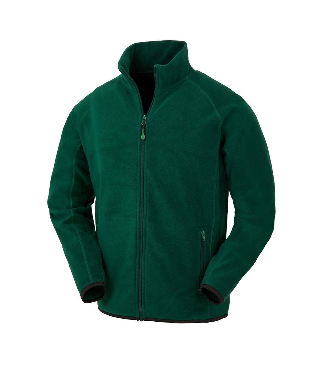 Mens polarthermic fleece jacket forest green Result Genuine Recycled-1