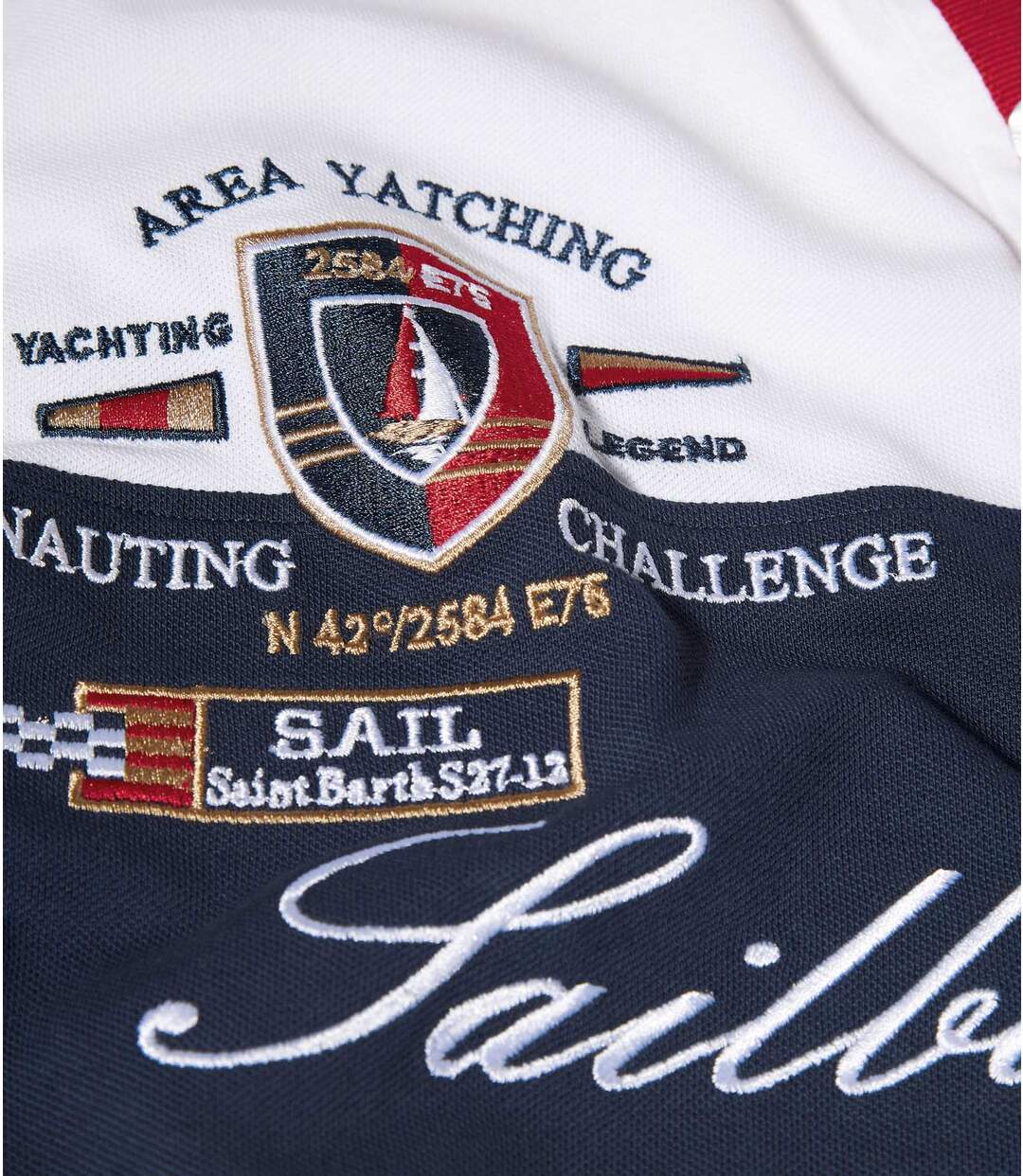 Poloshirt Sailboard in Piqué-Qualität Atlas For Men