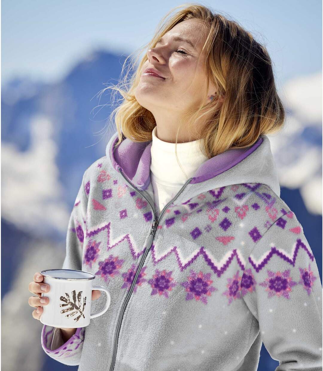 Capuchonvest van fleece Mountain Spirit-3
