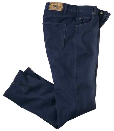 Donkerblauwe stretch jeans