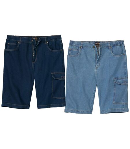 2 darabos, sztreccsfarmer cargo bermuda szett