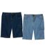 2 darabos, sztreccsfarmer cargo bermuda szett-1