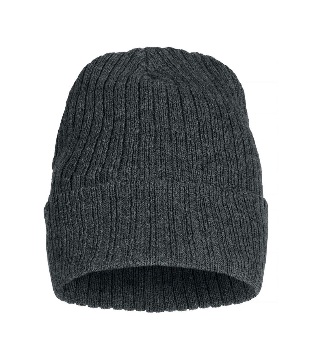 Unisex adult milas beanie anthracite melange Clique-1