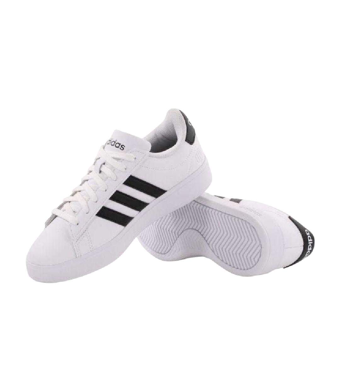 Baskets Grand Court 2.0 Homme Blanc Noir Adidas-3