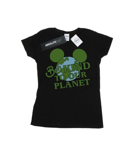 Disney T-shirt en coton Be Kind de Mickey Mouse pour femmes/femmes (Noir) - UTBI32175