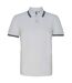 Asquith & Fox Mens Classic Fit Tipped Polo Shirt (White/ Navy) - UTRW4809
