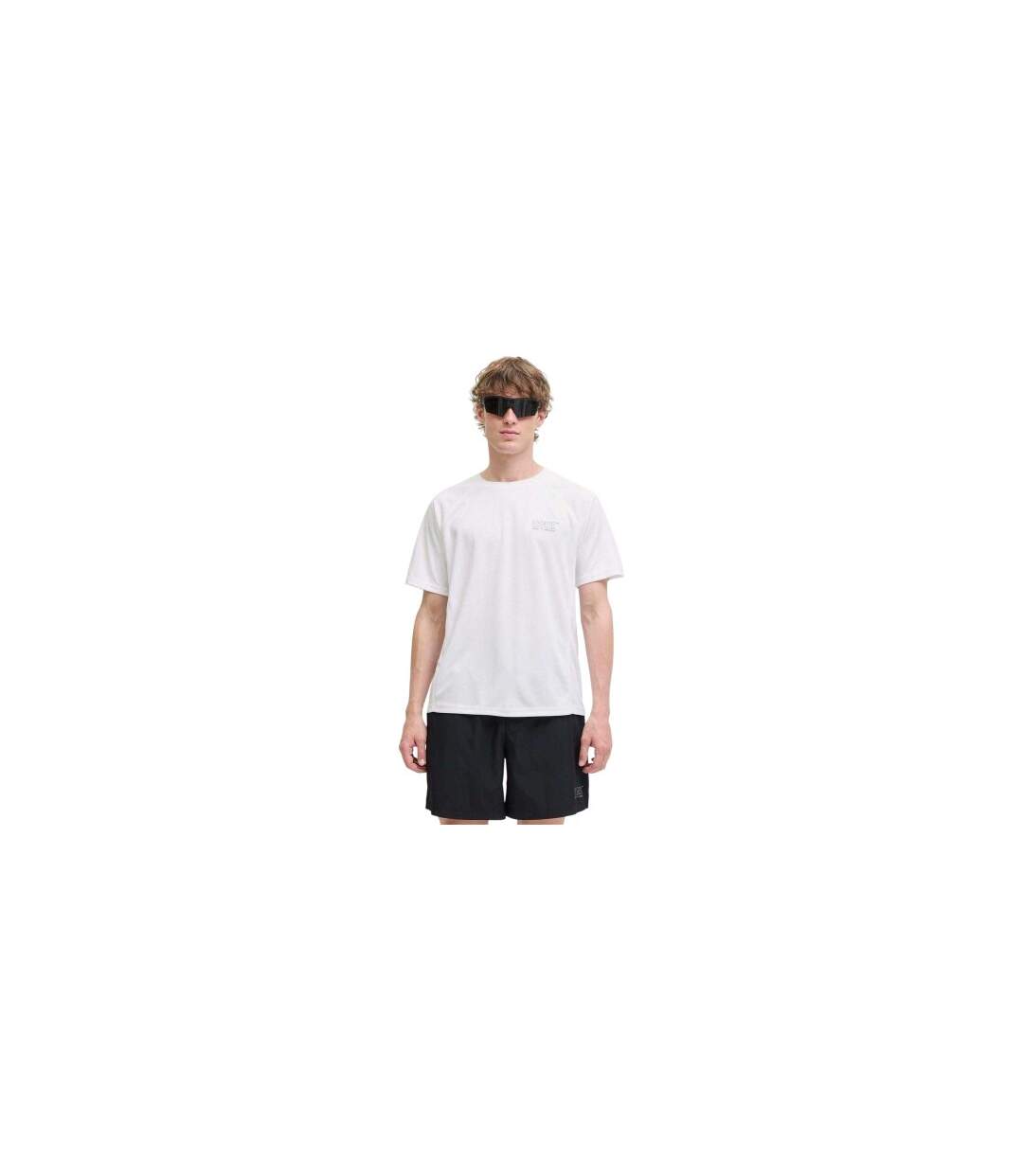 T-shirt Sport Motif/style Uni Homme Blanc Vif Jack And Jones-1