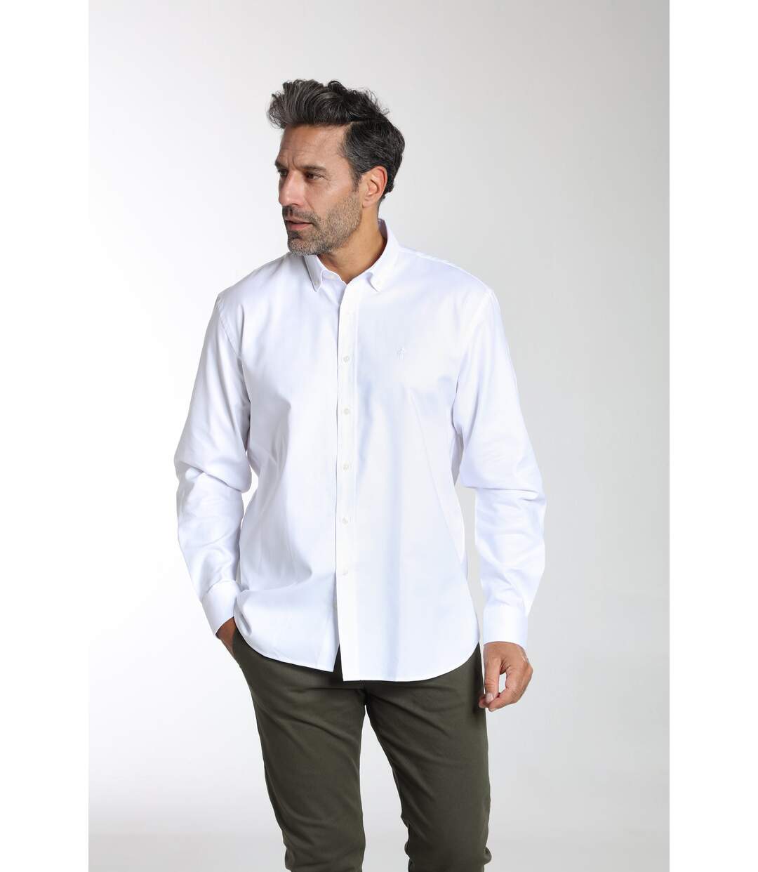 Chemise manches longues en coton CRYS-2