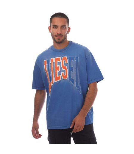 T-shirt T-wash-n Femme Bleu Orange Diesel