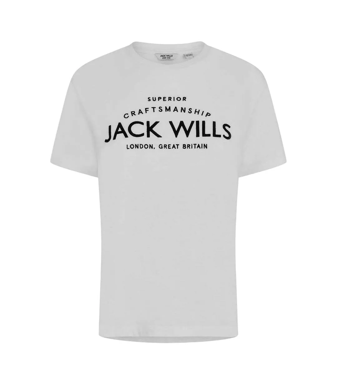 Womens/ladies Forstal Boyfriend T-shirt White Jack Wills-1