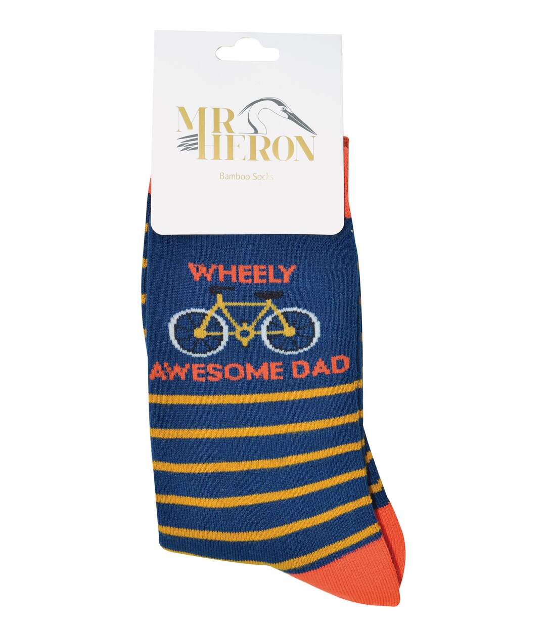 Mr Heron - Chaussettes papa homme Chaussettes fantaisie en bambou Doux respirant