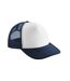 Casquette Trucker Adulte Bleu Marine Blanc Beechfield-1