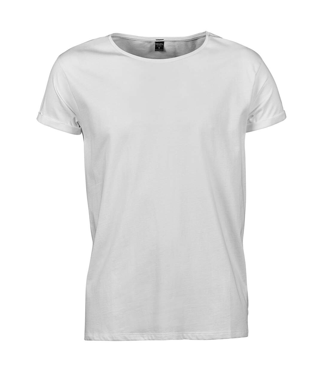 T-shirt manches courtes Homme - manches enroulées - 5062 - blanc