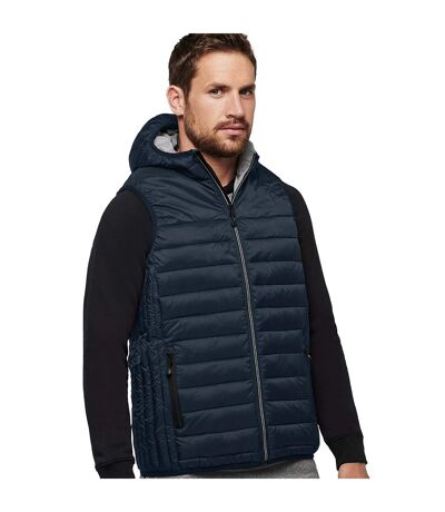 Mens Hooded Padded Bodywarmer Navy Proact