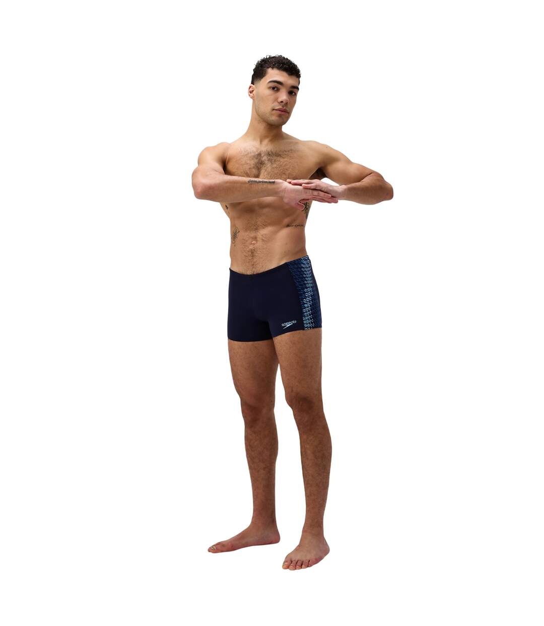 Mens Endurance+ Tech Panel Swim Shorts Turquoise Speedo-1