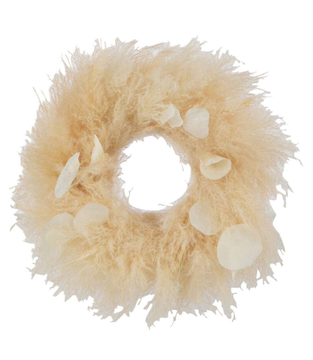 Couronne de Plantes Séchées Feuilles 38cm Naturel-1