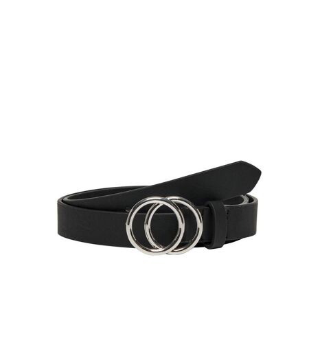 Ceinture noire/argent femme only asmi