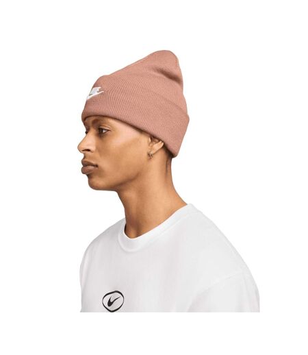 Bonnet Futura Peak Adulte Rose Doré Blanc Nike