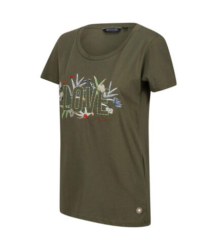 Regatta Womens/Ladies Filandra VII Love T-Shirt (Four Leaf Clover) - UTRG9282
