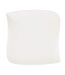 Lot de 6 Assiettes à Dessert Carrées Vague 22cm Blanc-1